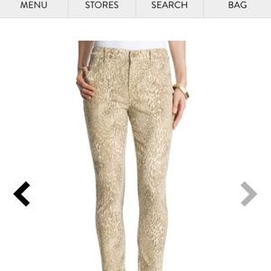 Chico's Platinum Leopard Jeggings Jeans